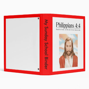 Read the Bible Philippians 4:4 3 Ring Binder