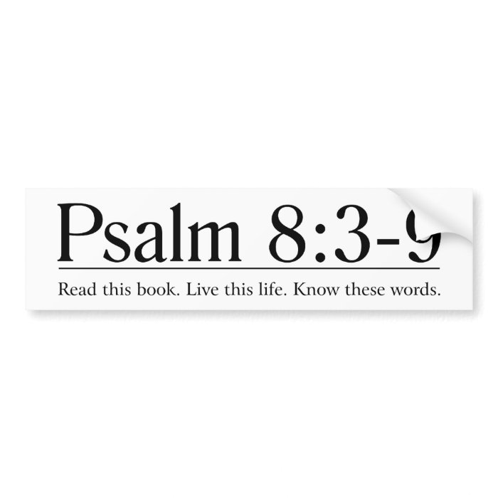 Read the Bible Psalm 83 9 Bumper Stickers