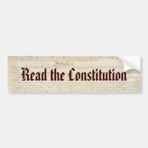 Read the Constitution Bumper Sticker