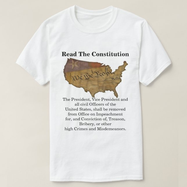 Read The Constitution T-Shirt (Design Front)