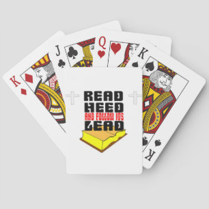 Read the holy bible and follow its lead poker cards