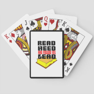 Read the holy bible and follow its lead poker cards