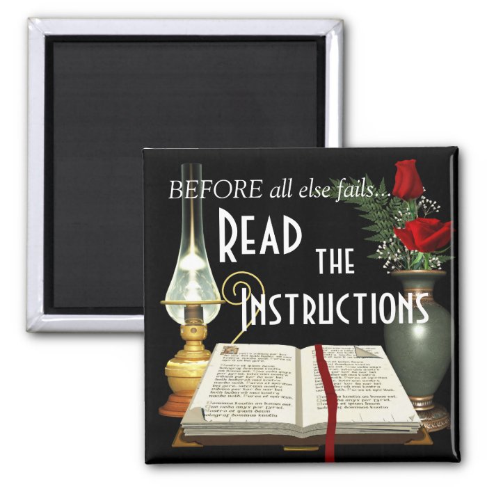 Read the Instructions Bible Magnets