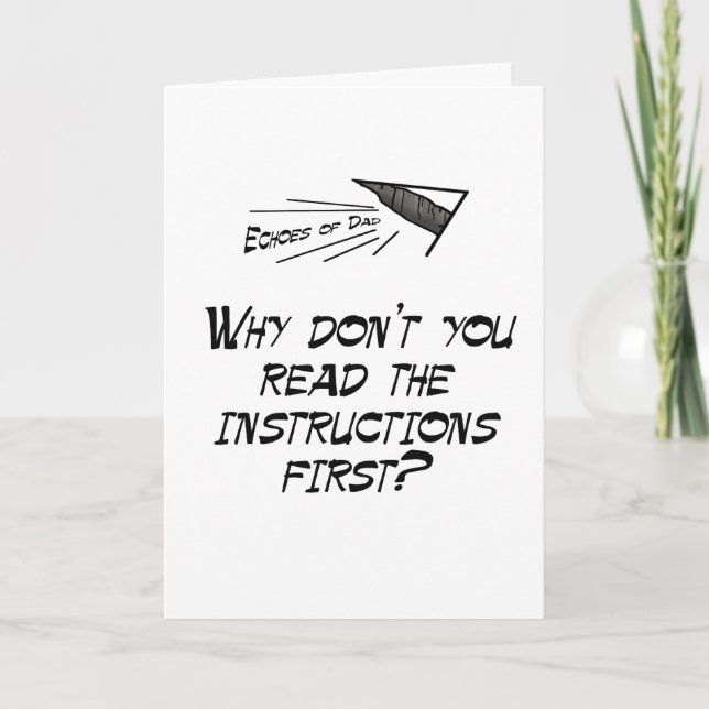 Read the instructions card (Front)