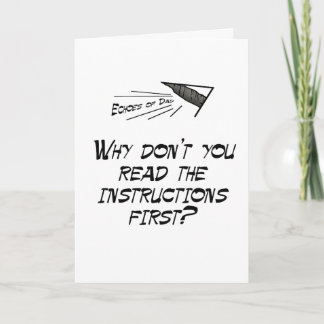 Read the instructions card