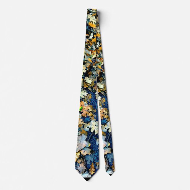 Read these leaves  neck tie (Front)
