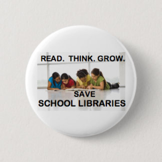 Read Think Grow - Fund School Libraries (reading) Button