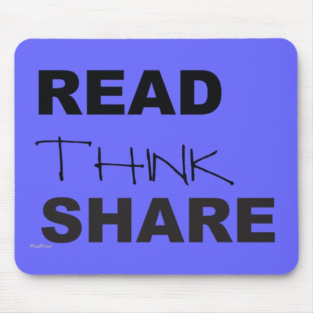 Read Think Share Mouse Pad (Front)