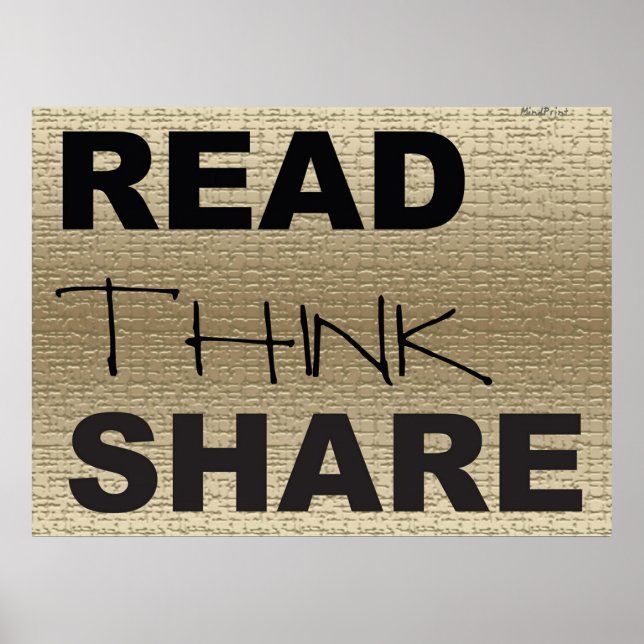 Read Think Share Poster (Front)