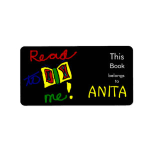 Read to Me - Personalized Rectangular Bookplate