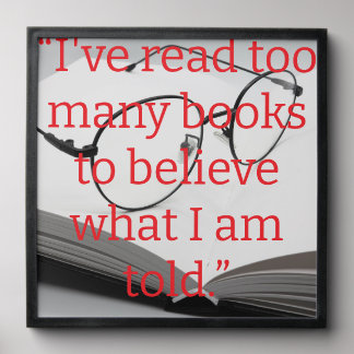 read too many books peel and stick photo tile