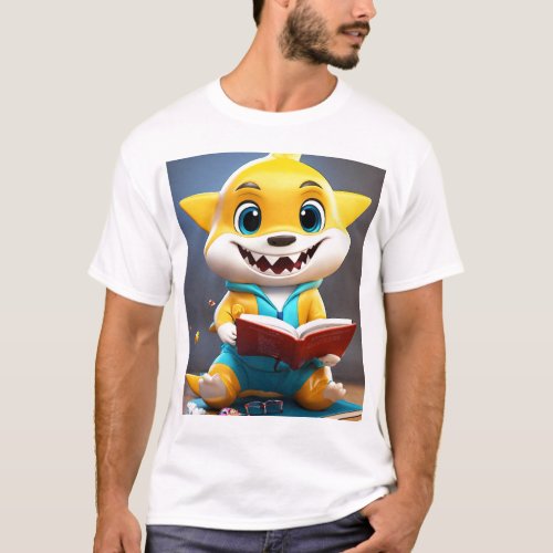 Read with Joy Friendly Monster Bookworm T_Shirt