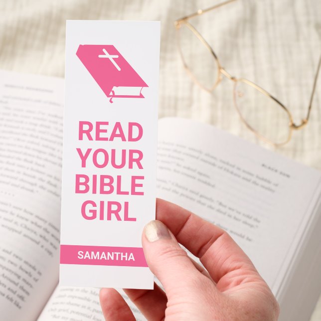 Read Your Bible Minimalist Custom Name Bookmarks (Hand)