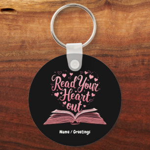 Read Your Heart Out A Book Lover's Haven Keychain