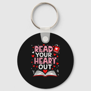 Read Your Heart Out Valentine Reading Book Girl Ki Keychain