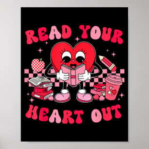 Read Your Heart Out Valentines Day Teachers Book L Poster