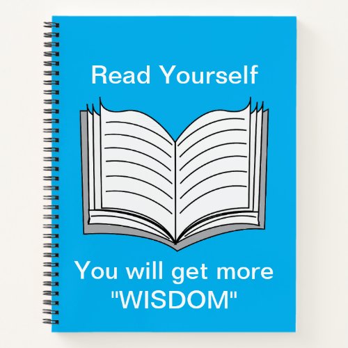 Read Yourself Inspirational Quote Notebook