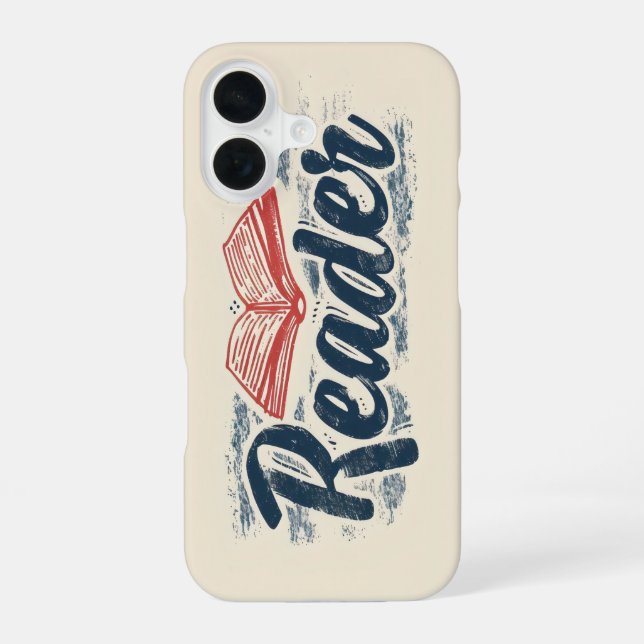 Reader Book Slogan Iphone Case (Back)