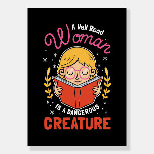 Reader Gift A Well Read Woman Foam Board