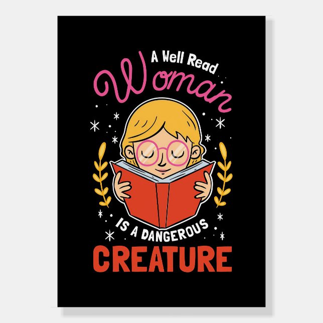 Reader Gift A Well Read Woman Foam Board (Front)