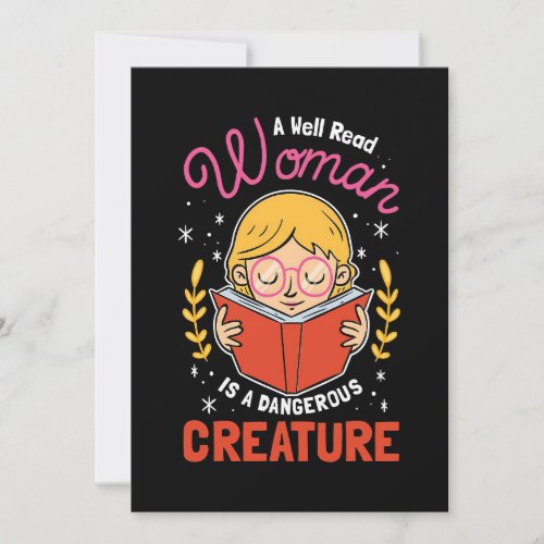 Reader Gift A Well Read Woman Invitation