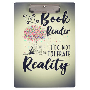 Reader Gift I Am A Book Reader Clipboard