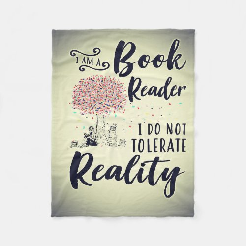 Reader Gift I Am A Book Reader Fleece Blanket