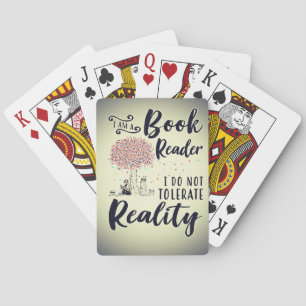 Reader Gift I Am A Book Reader Poker Cards
