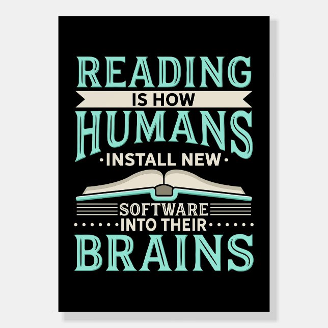 Reader Gift Reading New Brain Foam Board (Front)