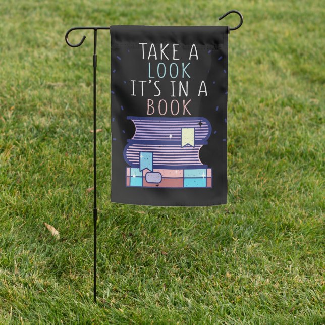 Reader Gift Take A Look In A Book Garden Flag (In SItu)