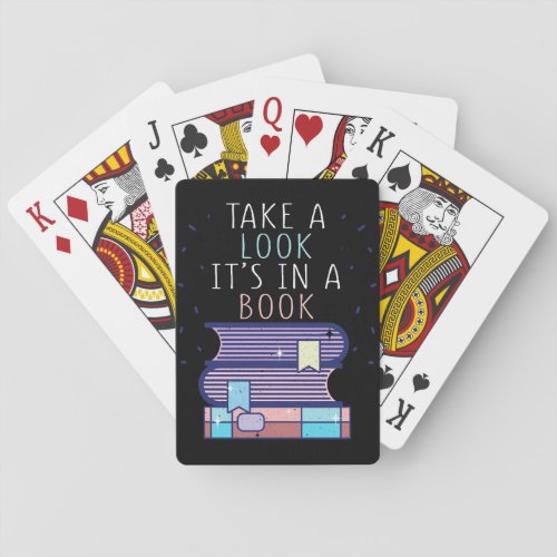 Reader Gift Take A Look In A Book Playing Cards