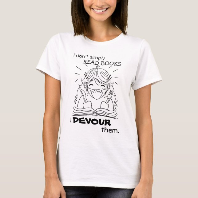 Reader Girl Eats Shirt (Front)