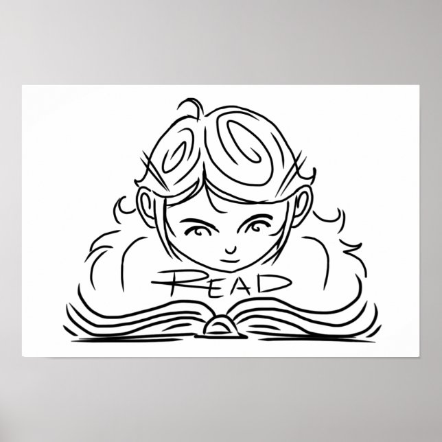 Reader Girl Poster (Front)