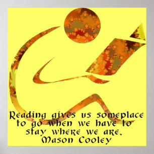 Reader Golden Quote Print