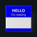 Readers Advisory Button<br><div class="desc">What a great way to start a conversation! Tell people what you're reading with a dry erase marker.</div>