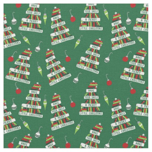 Readers and Book Lovers Christmas Tree Fabric