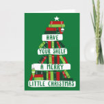 Readers and Book Lovers Christmas Tree Holiday Card