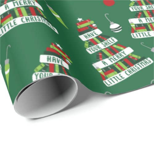 Readers and Book Lovers Christmas Tree Wrapping Paper