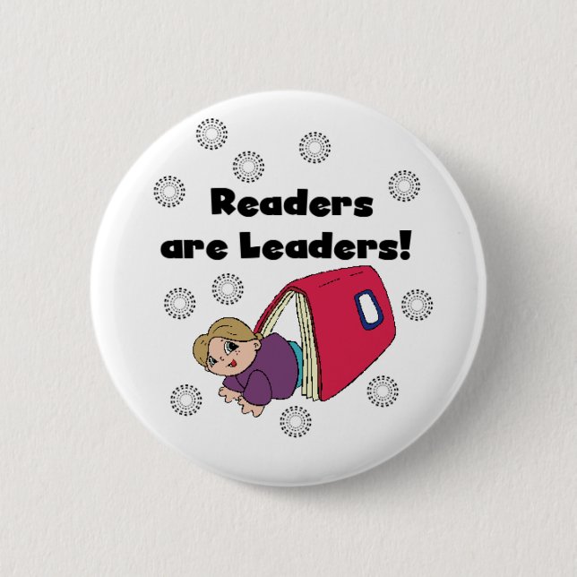 Readers Are Leaders Pinback Button (Front)