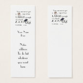 Reader's C.S.Lewis Quote Bookmark to Customize (Front & Back)