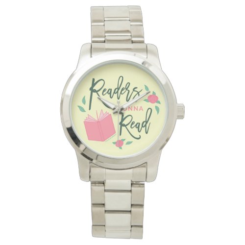 Readers Gonna Read Bookish Floral Watch