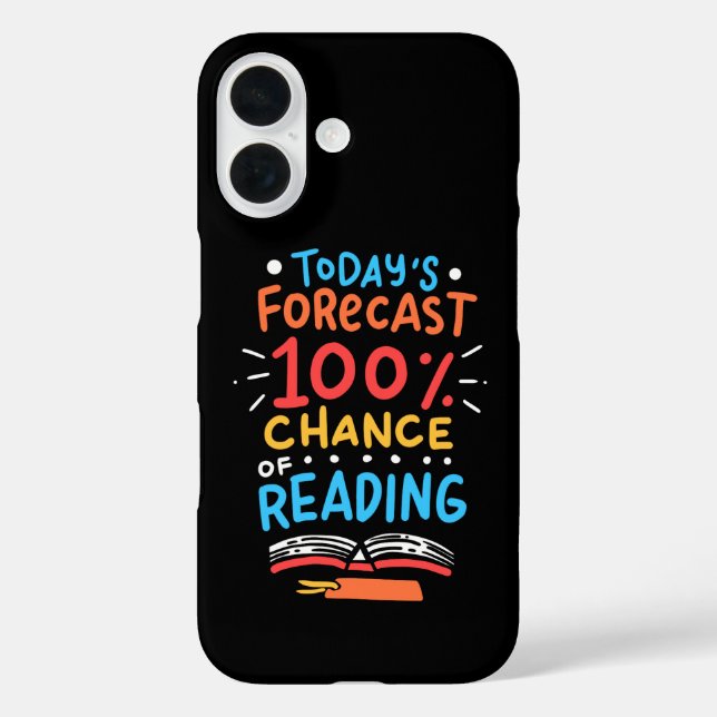 Reading - 100% Chance of Reading Case-Mate iPhone Case (Back)