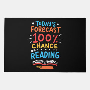 Reading - 100% Chance of Reading Doormat