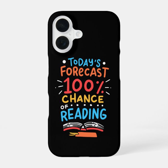 Reading - 100% Chance of Reading Iphone Case (Back)