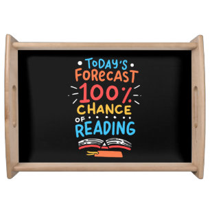 Reading - 100% Chance of Reading Serving Tray