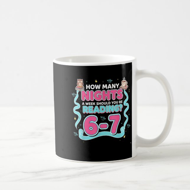 Reading 67 Meme Englieacher Funny 67 Book Lover Hu Coffee Mug (Right)