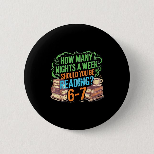 Reading 67 Meme Englieacher Funny 67 Librarian  Button (Front)