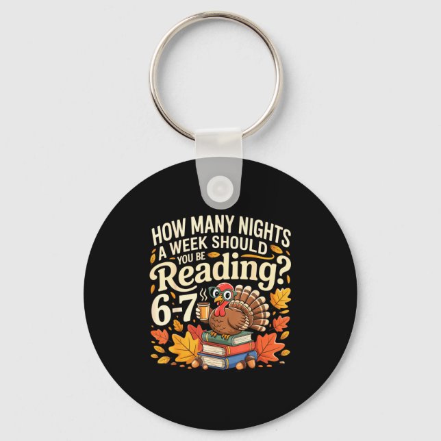Reading 67 Meme Englieacher Funny 67 Turkey  Keychain (Front)
