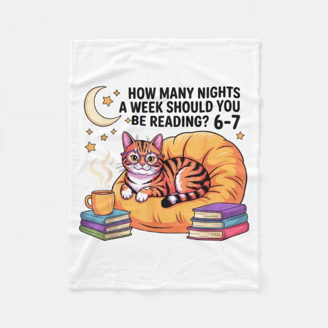 Reading 67 Meme Englieacher Funny 67 With Cat Read Fleece Blanket (Front)