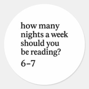 Reading 67 Meme English Teacher Funny 67 Book Love Classic Round Sticker